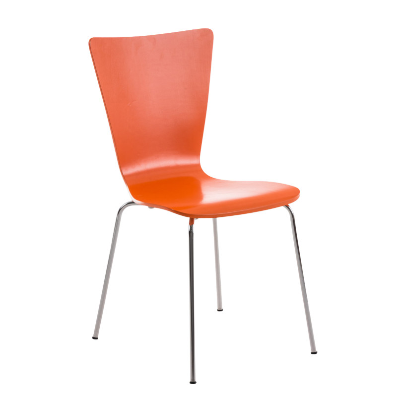 Silla Apilable Aaron Naranja