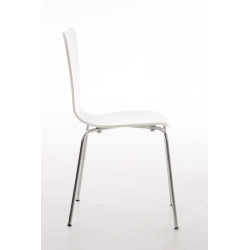 Silla de Visita Apilable Calisto Blanco