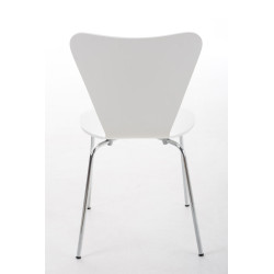 Silla de Visita Apilable Calisto Blanco