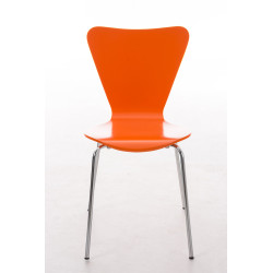 Silla de Visita Apilable Calisto Naranja