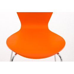 Silla de Visita Apilable Calisto Naranja