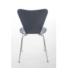 Silla de Visita Apilable Calisto Gris