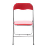 Silla plegable Felix Rojo/plateado