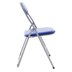 Silla plegable Felix Azul/plateado