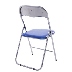 Silla plegable Felix Azul/plateado