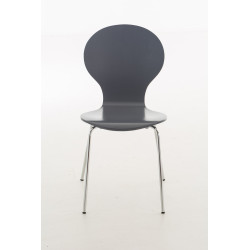 Silla De Comedor Apilable Diego Gris