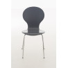 Silla De Comedor Apilable Diego Gris