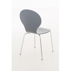 Silla De Comedor Apilable Diego Gris