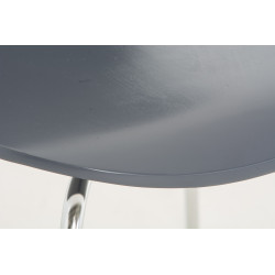 Silla De Comedor Apilable Diego Gris