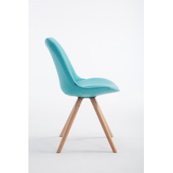 Silla de Comedor Laval Rund Natural,Azul