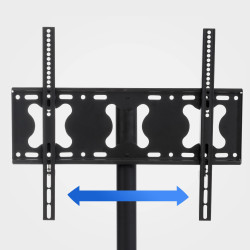 Soporte De Pie Para TV De Plasma De 32 - 65" Redonda,Negro mate