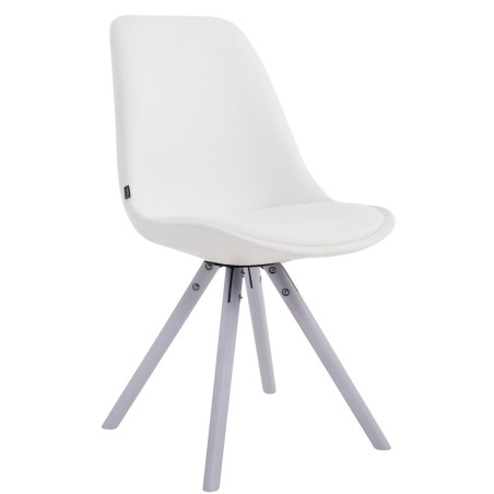 Silla de Comedor Laval Rund Blanco (roble),Blanco