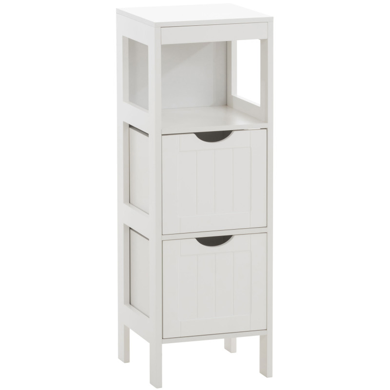 Mueble Auxiliar Hamina Lacado En Blanco Blanco