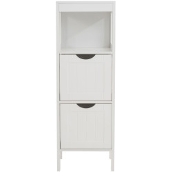 Mueble Auxiliar Hamina Lacado En Blanco Blanco