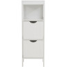 Mueble Auxiliar Hamina Lacado En Blanco Blanco