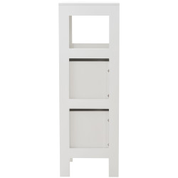 Mueble Auxiliar Hamina Lacado En Blanco Blanco