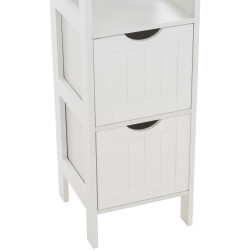 Mueble Auxiliar Hamina Lacado En Blanco Blanco