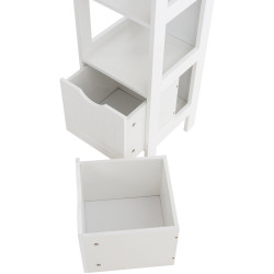 Mueble Auxiliar Hamina Lacado En Blanco Blanco