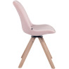 Silla Troyes Square En Terciopelo Natural,Rosado