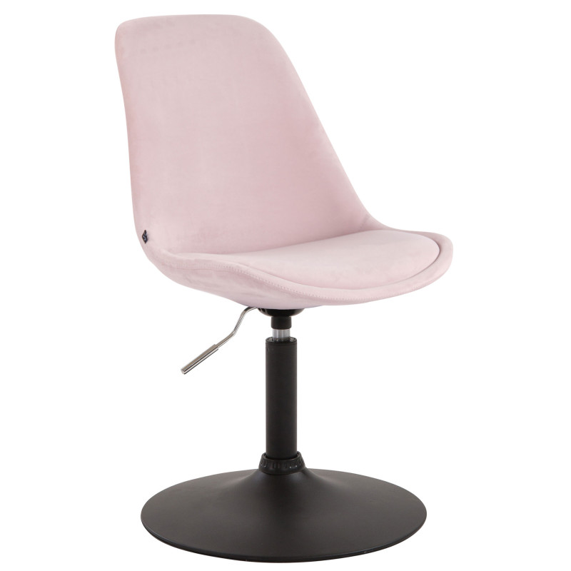 Silla Comedor Maverick En Terciopelo Rosado,Negro