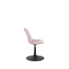 Silla Comedor Maverick En Terciopelo Rosado,Negro