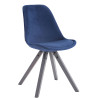 Silla De Comedor Toulouse Square En Terciopelo Azul,Gris