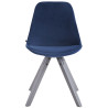 Silla De Comedor Toulouse Square En Terciopelo Azul,Gris