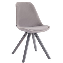 Silla De Comedor Toulouse Square En Terciopelo Gris,Gris