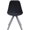 Silla De Comedor Toulouse Square En Terciopelo Negro,Gris