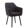 Silla De Salón Utrecht En Tela Negro,Negro