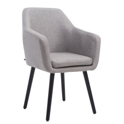 Silla De Salón Utrecht En Tela Gris,Negro