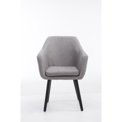 Silla De Salón Utrecht En Tela Gris,Negro