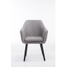 Silla De Salón Utrecht En Tela Gris,Negro