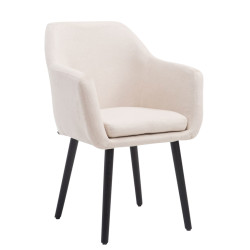 Silla De Salón Utrecht En Tela Beige,Negro