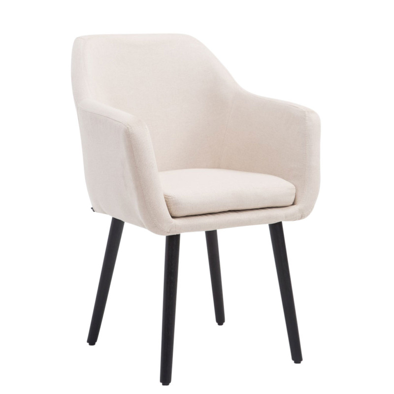 Silla De Salón Utrecht En Tela Beige,Negro