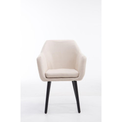 Silla De Salón Utrecht En Tela Beige,Negro