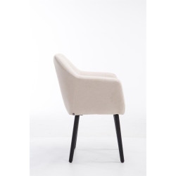 Silla De Salón Utrecht En Tela Beige,Negro