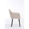 Silla De Salón Utrecht En Tela Beige,Negro