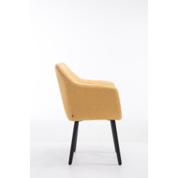 Silla De Salón Utrecht En Tela Amarillo,Negro