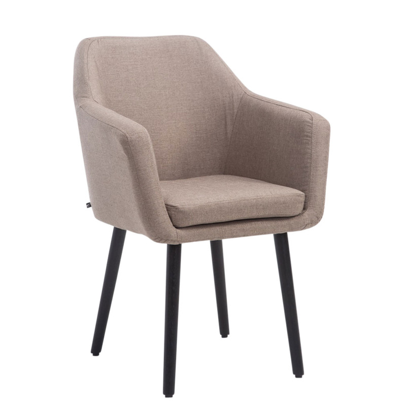 Silla De Salón Utrecht En Tela Gris topo,Negro