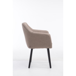 Silla De Salón Utrecht En Tela Gris topo,Negro