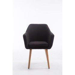 Silla De Salón Utrecht En Tela Negro,Natural