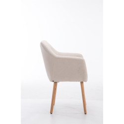 Silla De Salón Utrecht En Tela Beige,Natural