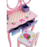 Tocador Infantil Emilia Con Silla Rosado