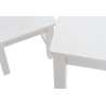 Set infantil Mides de mesa y dos sillas Blanco