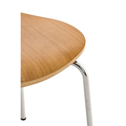 Silla De Comedor Apilable Diego Roble