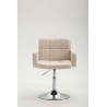 Silla Lounge Los Angeles en Tela Crema