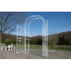 Arco de Jardín con Puerta Melissa Blanco