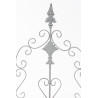 Reja Outdoor De Metal Burgus Decorativa Blanco antiguo