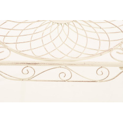 Mesa jardin de hierro Zarina Crema antiguo